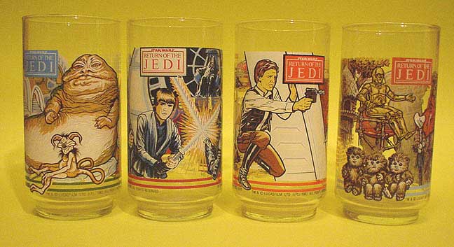 return of the jedi glasses from burger king