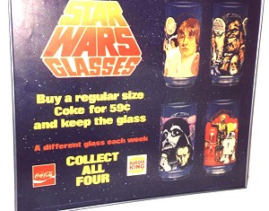 star wars glasses burger king 1977