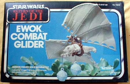 Star Wars Vintage Ewok Combat Glider Deflector DC® MIB Display Case 